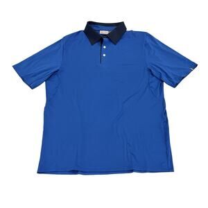 Kjus Performance Golf Polo Shirt Mens Size XL - 54 Blue Short Sleeve Superload